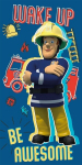 Laste r&auml;tik Fireman Sam, 70x140 cm