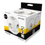 Pikendusjuhe Entac PowerBall 4 pistikupesa, 1,5m, 16A koos l&uuml;litiga