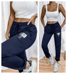 Naiste puuvillased vabaajap&uuml;ksid Classic, sinine