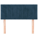 vidaXL voodiraam peats, tumesinine, 80x5x78/88 cm, samet