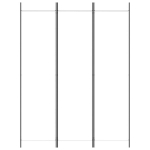 vidaXL 3 paneeliga ruumijagaja, valge, 150 x 200 cm, kangas