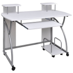vidaXL arvutilaud, valge, 110 x 52 x 88,5 cm, tehispuit