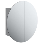 vidaXL vannitoakapp &uuml;mmarguse peegli ja LEDiga, hall, 40x40x17,5 cm