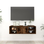 vidaXL seinariiul, suitsutatud tamm, 102 x 30 x 29 cm, tehispuit