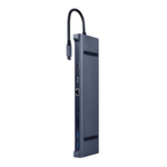 10-in-1 USB Type C Multiport Adapter 3.5 mm Hall Grey Gembird A-CM-COMBO10-01