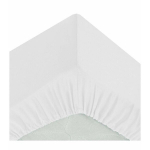 Drap-housse "Carina" en coton blanc 160x200cm - Atmosphera createur d'interieur