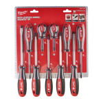 Kruvikeeraja komplekt Milwaukee Tri-Lobe PZ / PH / SL, 10-osaline
