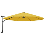 vidaXL seinale kinnitatav p&auml;ikesevari LED-iga, kollane, 290 cm
