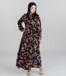 Vero Moda naiste kleit 10291394*01, must/kollane, XS
