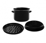 Emailitud pott koos kaanega konserveerimiseks, 12l, 30 cm