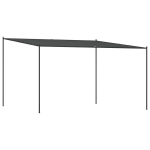 vidaXL varikatus, antratsiithall, 4x4 m 180 g/m&sup2;, kangas ja teras