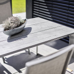 Blat do stołu 220 x 95 cm HPL szare drewno KETTLER 0312125-3300