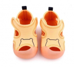 Laste kerged ja pehmed sandaalid, karu mustriga, oranž