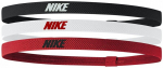 Peapaelad Nike Elastic Headbands 2.0 3P White Black Red N1004529 083