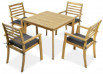 V&auml;lim&ouml;&ouml;blikomplekt Focus Garden Hagen Dining 4+1, pruun/hall