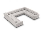 Pehme nurgadiivan Cosmopolitan Design Bali 9S-VU, helehall/must