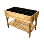 T&otilde;stetud puidust peenrakast Kaheksa, 120x60x87 cm