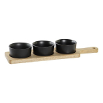 Aperitiivitaldrik - DKD Home Decor - Akaatsia ja keraamika - Must/beez - 38 cm - 12 tk