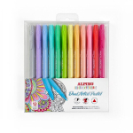 Markerid - ALPINO - Dual Artist - 12 Pastellv&auml;rvid - Peenotsik ja pintsel - Ergonoomilised