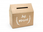 Pulmasoovide karp Just Married Kraft 30x30,5x16,5 cm
