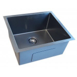 Roostevabast terasest valamu D4843HB BLACK sifooniga