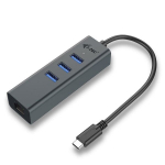 i-tec - USB-C Metall 3-Port USB HUB koos Gigabit Ethernetiga