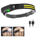 (1 PCD pakend) Anduri esilatern LED esilatern Taskulamp USB laetav taskulamp 5 valgustusrežiimi esituli sisseehitatud akuga, (1 PCD pakuotė)