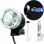 Komplekt Soldermask + UV lamp &ndash; Valge, Kiire UV-karastamine, Maht 10 ml
