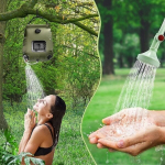 Camping Solar Thermal du&scaron;ikott, 20L kaasaskantav p&auml;ikesek&uuml;tte du&scaron;ikott Travel Camping Shower kuuma veega du&scaron;&scaron; koos du&scaron;ipea ja sisse-/v&auml;ljal&uuml;litiga &otilde;ues/aias...