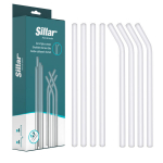 Sillar klaasist k&otilde;rred 8 tk + 2x pintsel