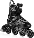 Rulluisud Spokey Speed Pro, must/hall