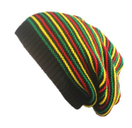 (-Must)2024 Uus Unisex Jamaica Slouch Beanie Talvine Vikerkaare Triibuline Soe Kootud M&uuml;ts Barett Cap Talve Reggae Baggy Cap Naiste Kapott, Juoda