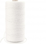 Mayqing Makramee puuvillane n&ouml;&ouml;r, 1,5 mm x 200 m, valge