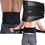 Korsetti stabiliseeriv v&ouml;&ouml; lumbosakraalne ortoos, fit4med, 22x102cm, must