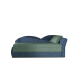 Diivan - voodi NORE Aga, sinine/roheline
