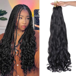 Xtrend Pre Stretched Prantsuse lokkis punutud juuksed 18 tolli