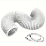 243.84cm paindlik kuivati ventilatsioonitoru 10.16cm PVC alumiiniumklamber.