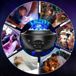 LED Star projektorlamp, p&ouml;&ouml;rlev &ouml;&ouml;valgusprojektor 10 režiimi ja kaugjuhtimispuldi, taimeriga, k&otilde;lari ja Bluetoothiga &ndash; Oi-FRIS Sunmostar