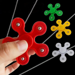 5tk Fidget Spinner M&auml;nguasi, S&otilde;rme M&auml;nguasjad, Juhuslik V&auml;rv K&auml;si Spinnerid