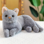 30cm Pehme Kass Plush M&auml;nguasi, Armas Nukk Kink, pilka