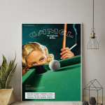 Vintage Piljardi ja Sigareti Reklaam L&otilde;uend Poster - Retro Stiil Seina Art, Raamita Kunstiteos Kodu, Kontor, Elutuba, Magamistuba, Vannituba Sisustus., 30,48x40,64 cm