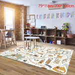 1tk Loominguline Multikas Linna Muster Vaip Masinpestav Libisemisvastane, 55 * 79 colių / 140 * 200 cm
