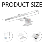 Seinavalgustid, 5W LED vannitoa peeglivalgusti, IP44 veekindel, 30cm klamber, neutraalne valge 4000K