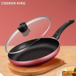 COOKER KING, 1tk mittenakku praepann, klaaskaanega, jahe k&auml;epide. , 2 spalva: juoda 28cm