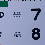 1tk PVC Veekindel Snelleni Silmatabel, Meditsiiniline. , PVC (be kabančio slinkties abėcėlės)