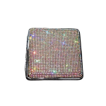 Luksuslik Rhinestone Sigareti&uuml;mbris Naistele - Elegantne S&auml;delev Teemantidega, Kl&otilde;pskinnitusega., AB kalnų kri&scaron;tolas