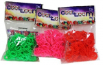 Kummipaelad k&auml;ev&otilde;rude valmistamiseks Cool Loom, 100 tk