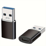 Universaalne OTG adapter 2 USB3.0 Type-C kiireks laadimiseks/s&uuml;nkroniseerimiseks., 2vnt Juodos spalvos