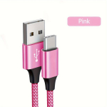 L&auml;ikiv USB-C &uuml;likiire laadimiskaabel PD66W MacBook, iPad, Samsung jaoks, Rožinis