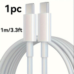 SUELIEN USB C USB C Laadija Kaabel, 3tk/1tk 100.58/201.17/304.8cm 60W T&uuml;&uuml;p C Kiire Laadimiskaabel Iphone15/Pro/Max/Mini/Plus/Ipad Pro, Ipad Mini, Ipad Max, Air5, Macbook Air, Samsung jaoks., 1 m / 3,3 pėdos / 39 coliai